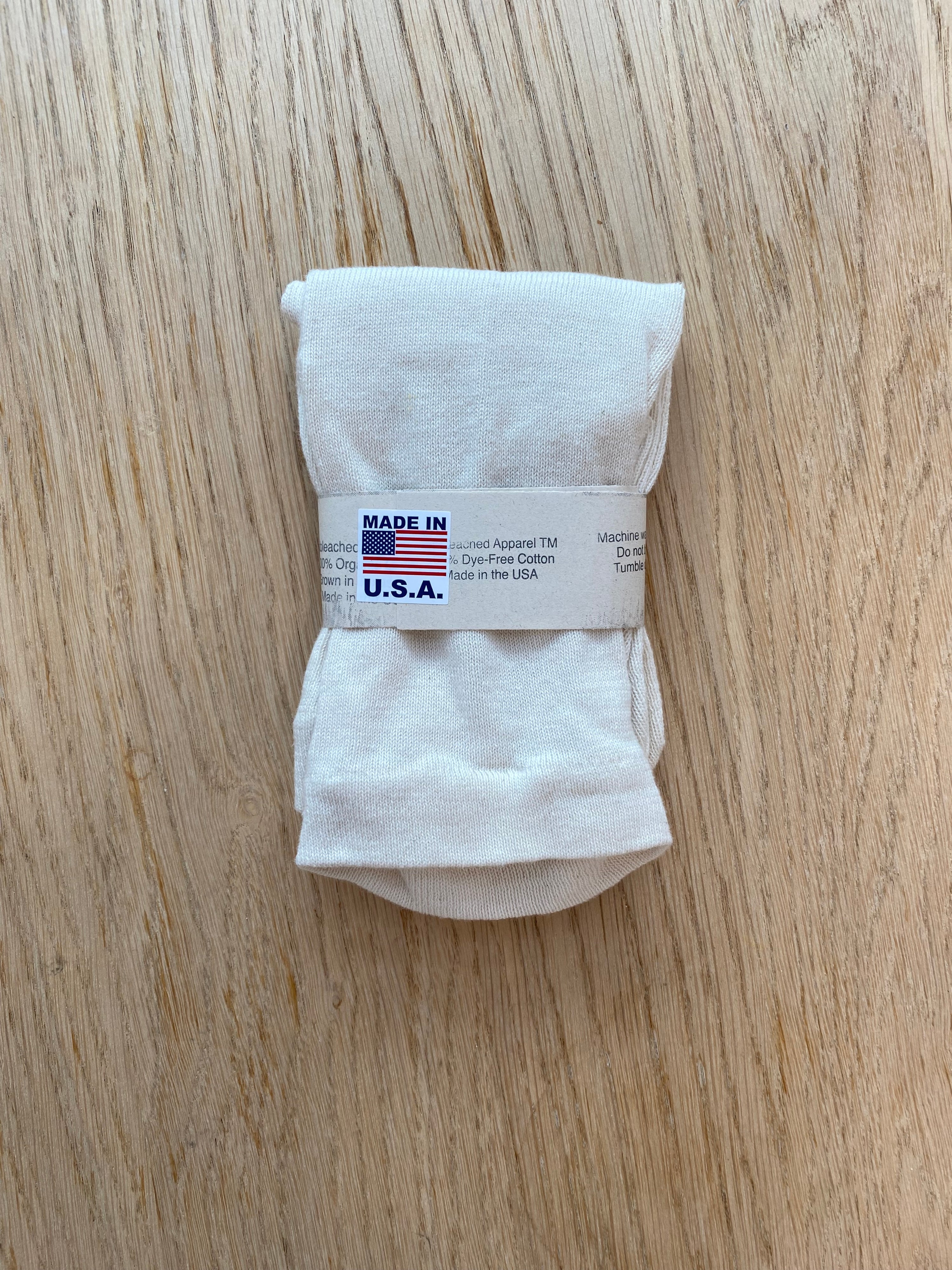 100% Organic Cotton Crew Socks