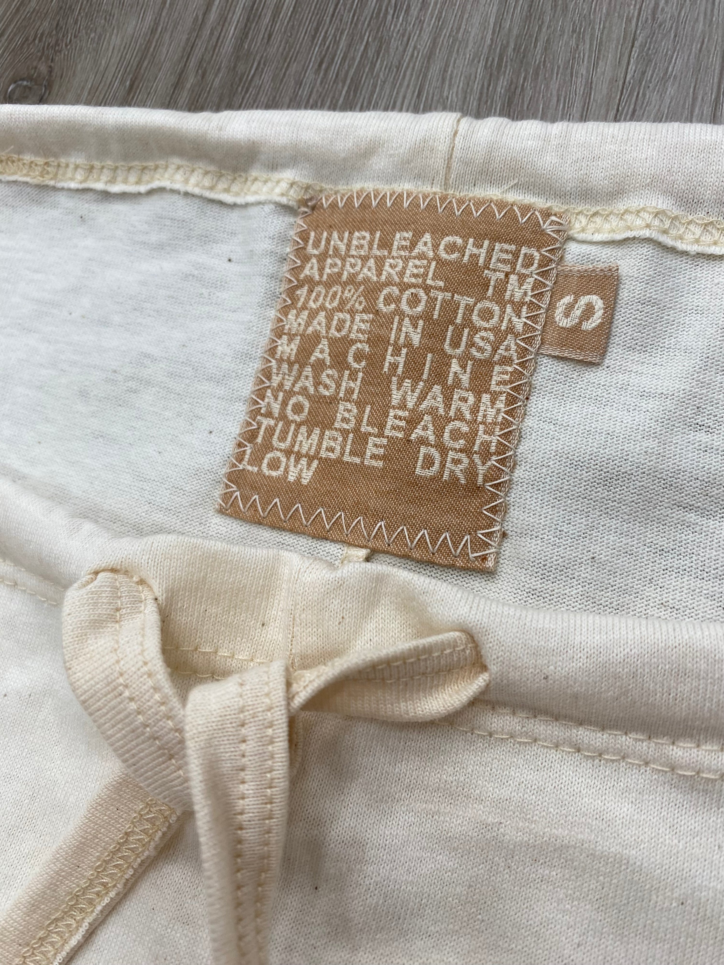 Drawstring Unbleached Shorts