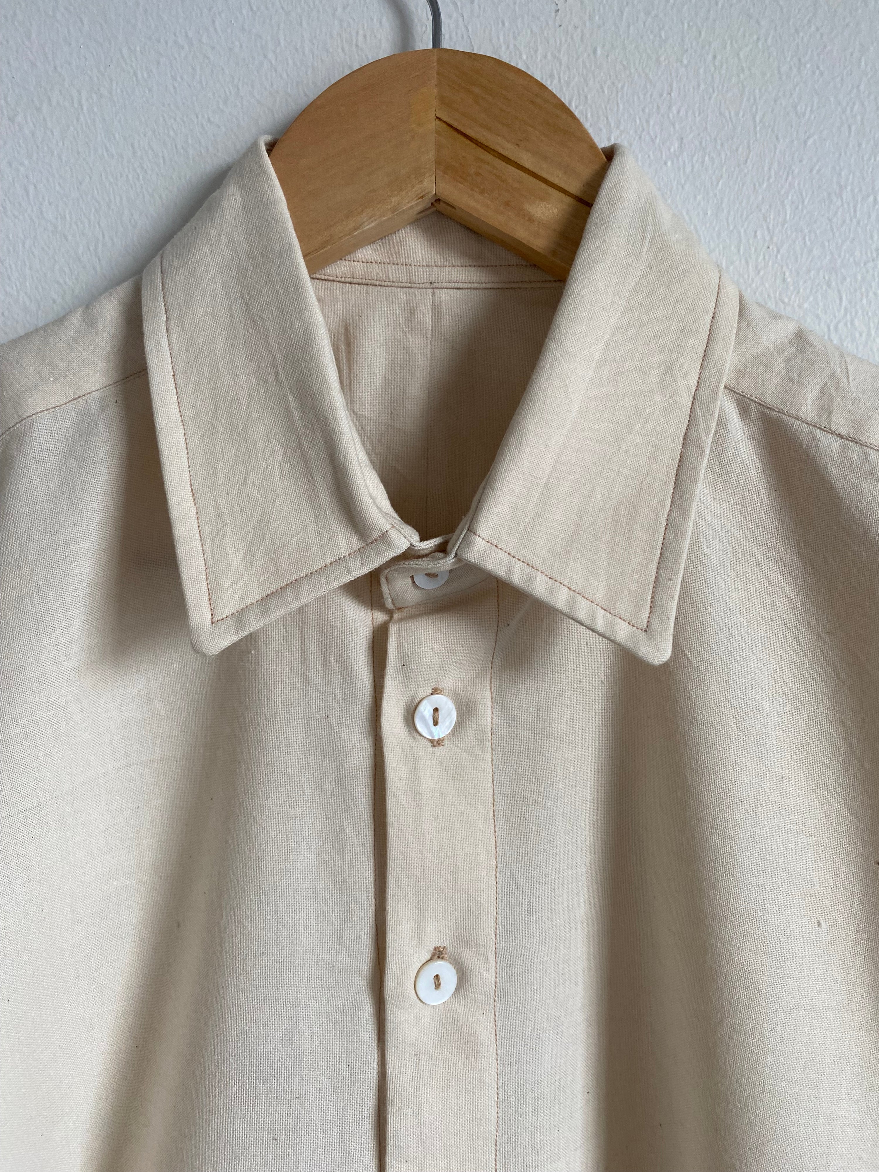 Unbleached Button Down Shirt