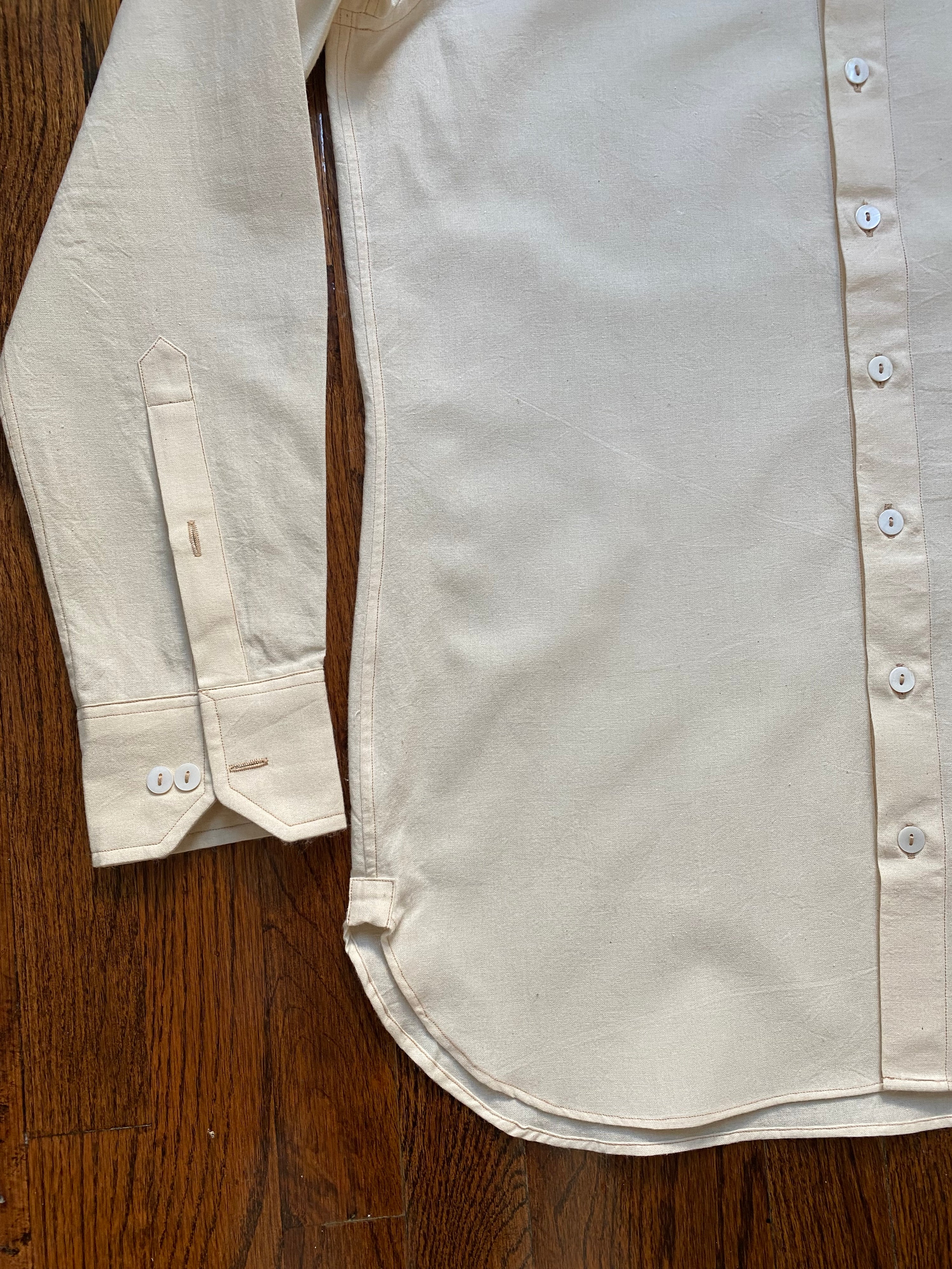Unbleached Button Down Shirt