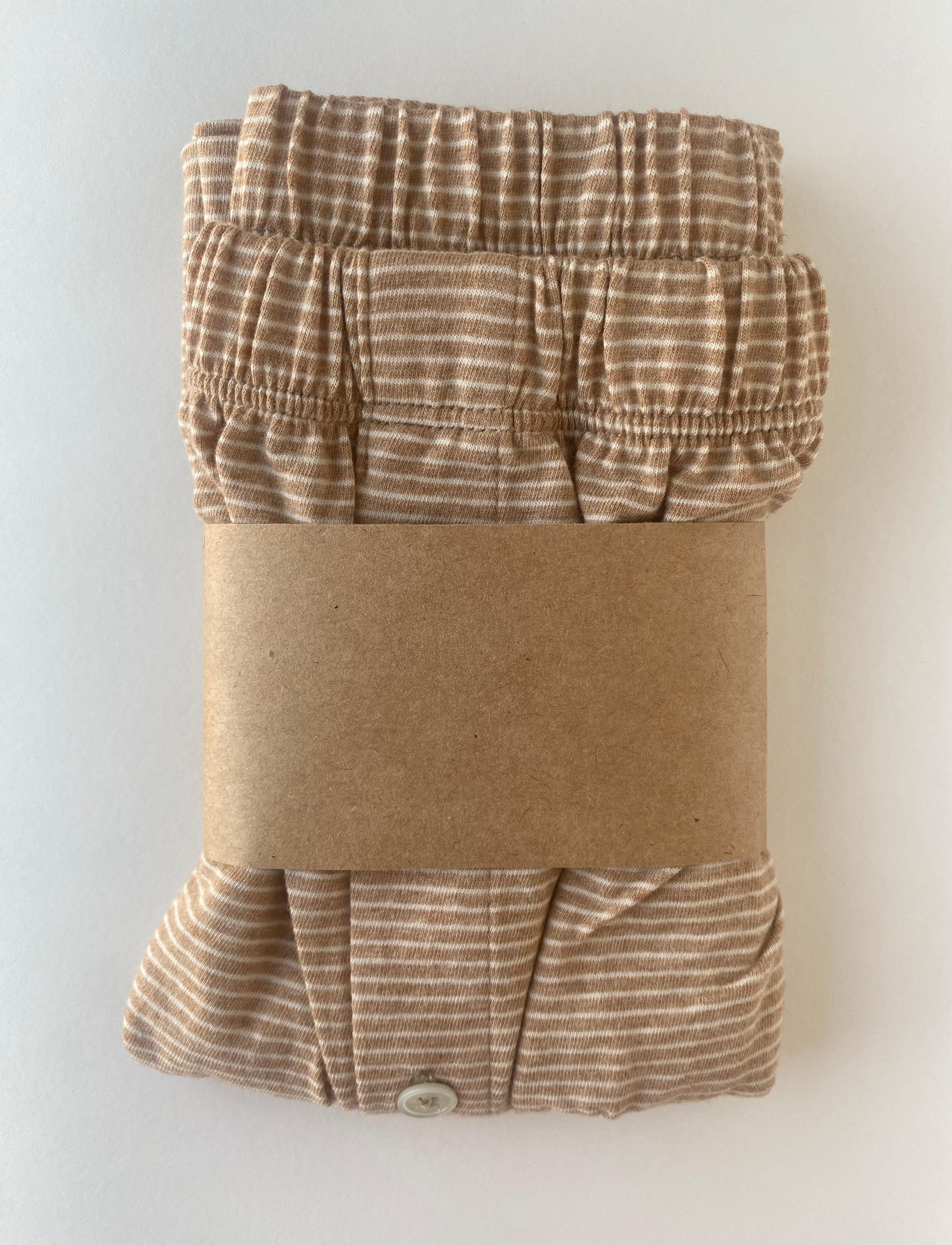 Undyed Brown Stripe Boxers