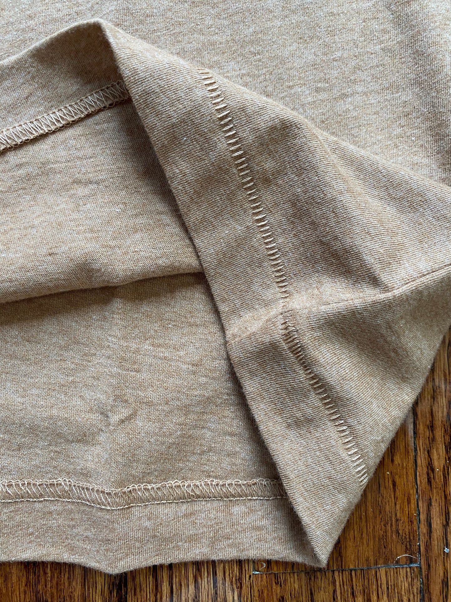 Peruvian Undyed Boxy Brown T-Shirt