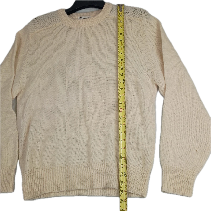 SHETLANDER Undyed Wool Sweater Vintage