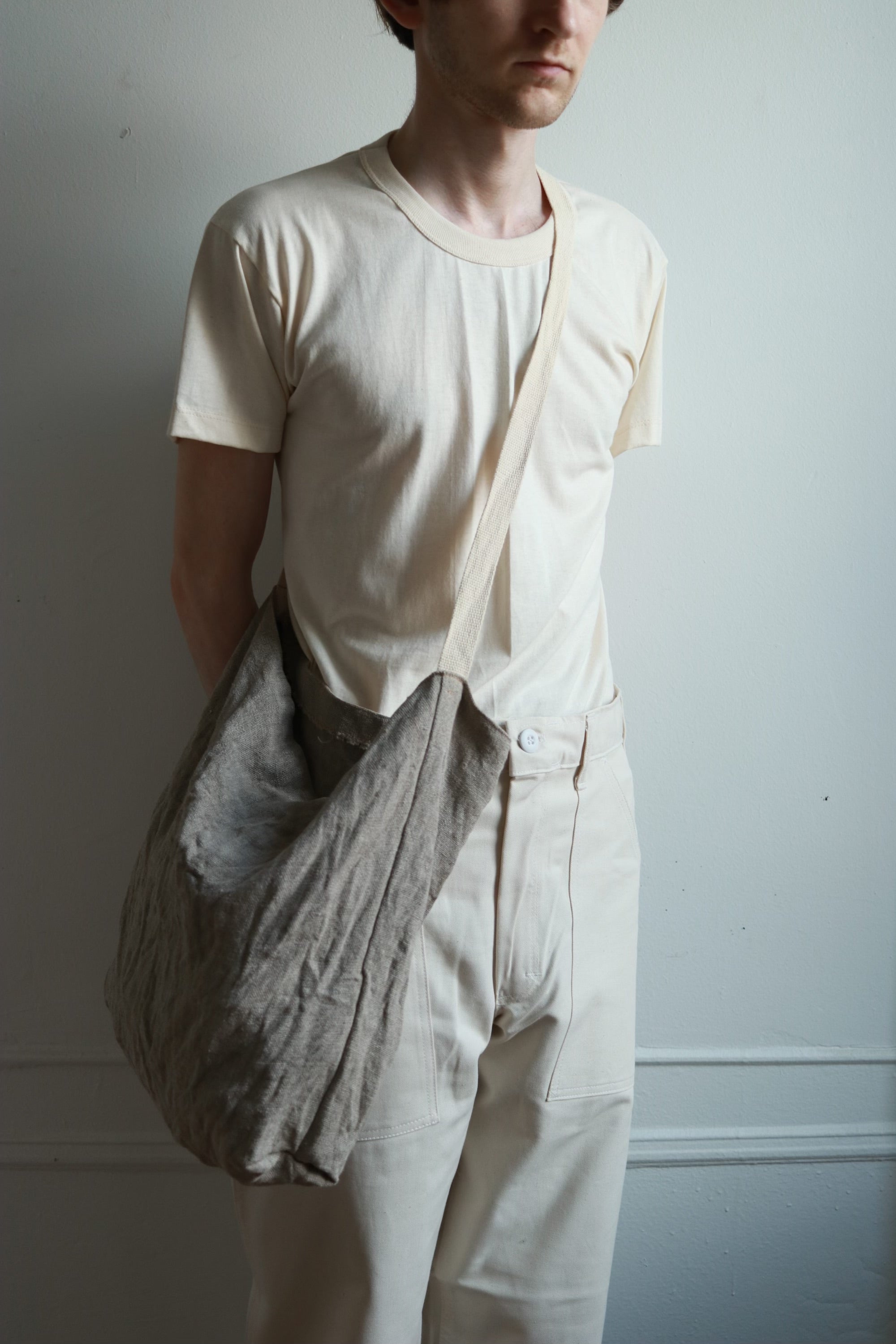 Undyed Linen Tote Bag