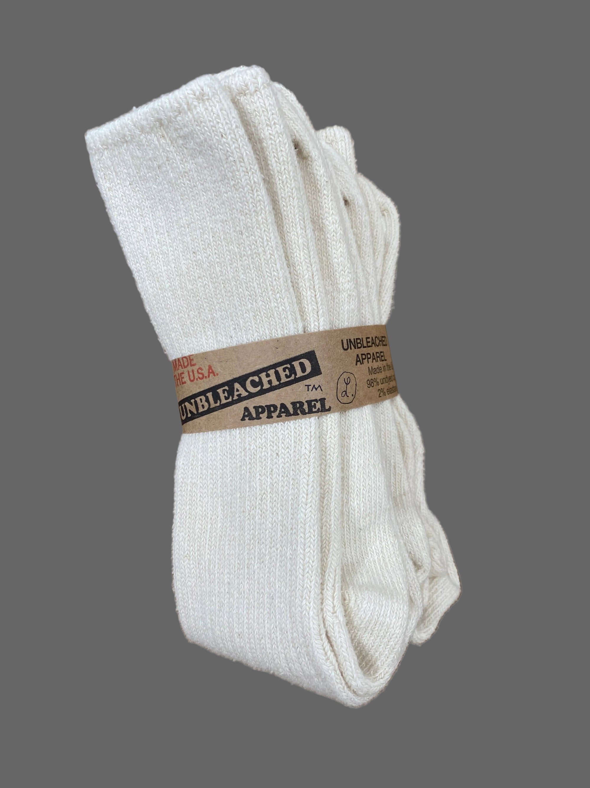 Organic Cotton Crew Socks 3-Pack