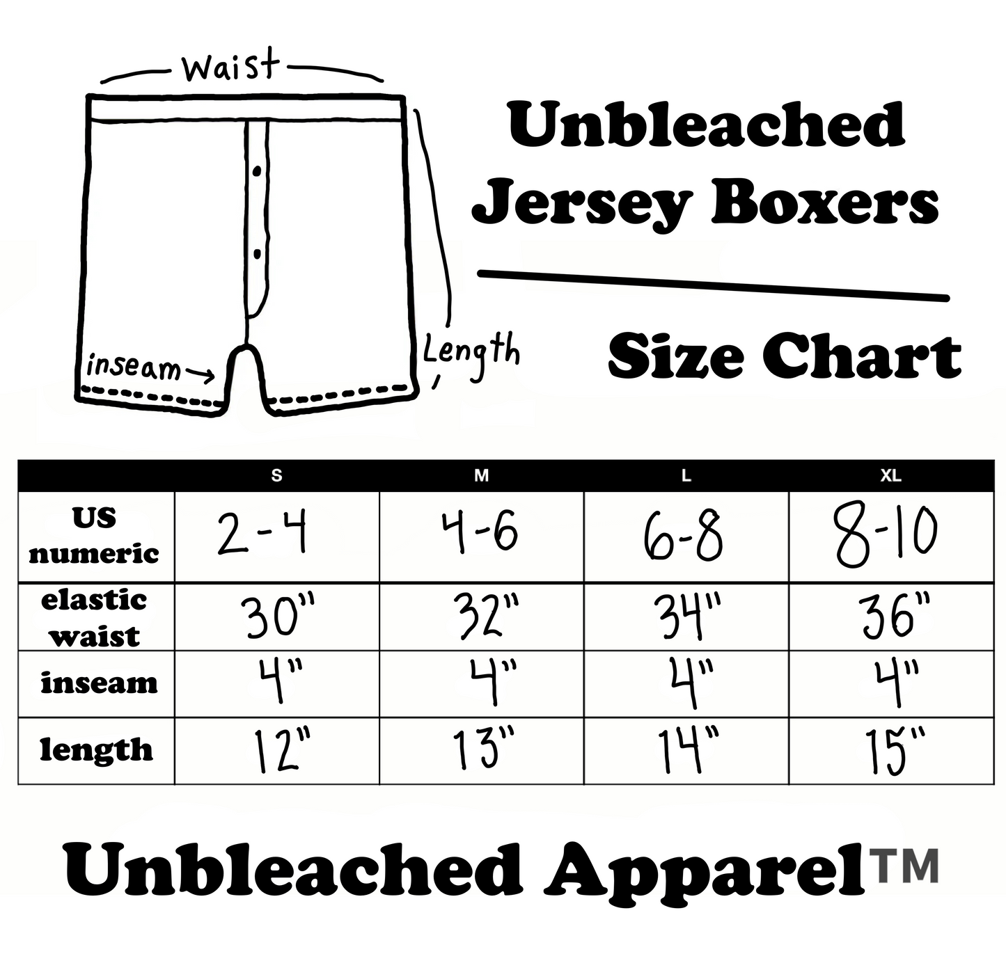 Unbleached Jersey Boxers