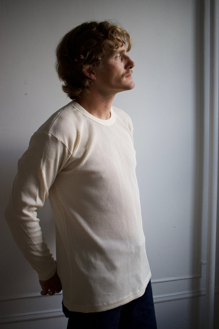 Organic 7oz Waffle Knit Thermal Shirt