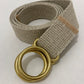 Hemp Web Brass Ring Belt