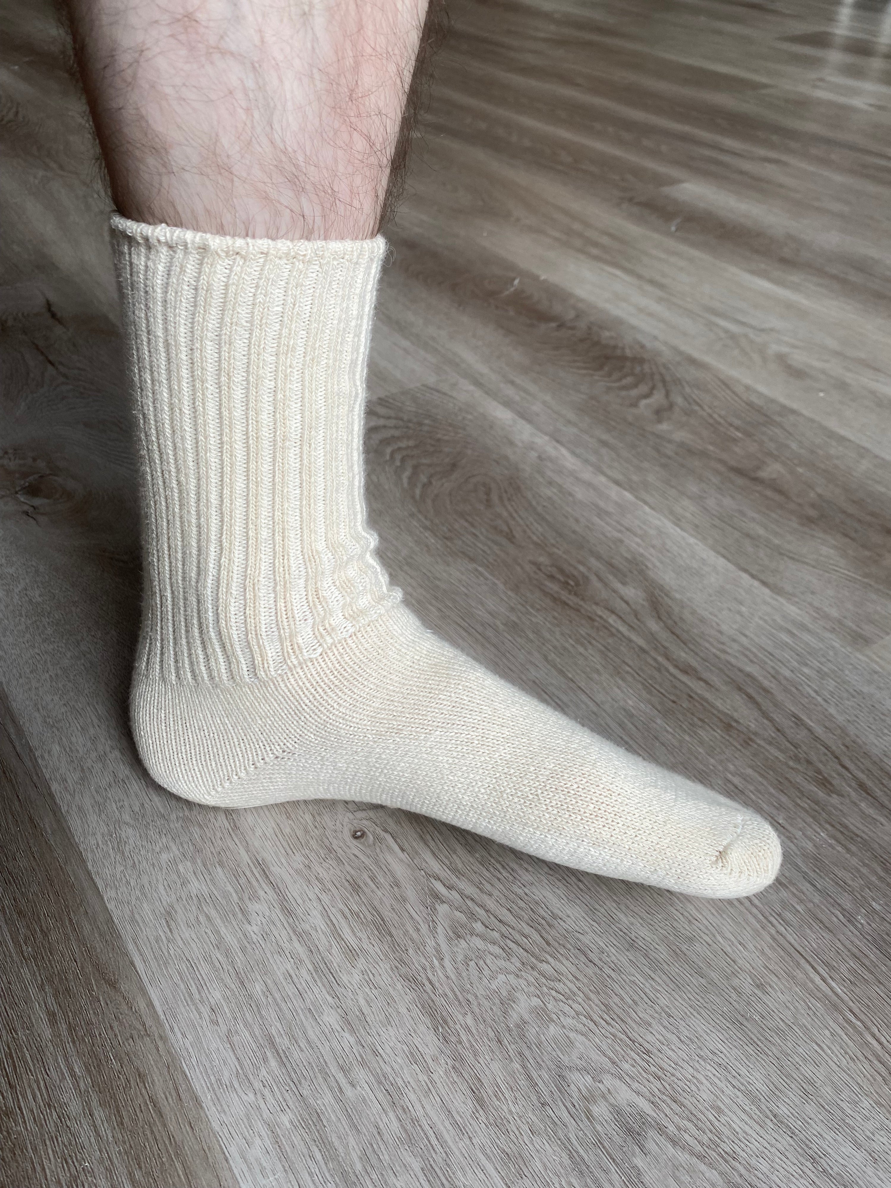 Unbleached Cotton Socks