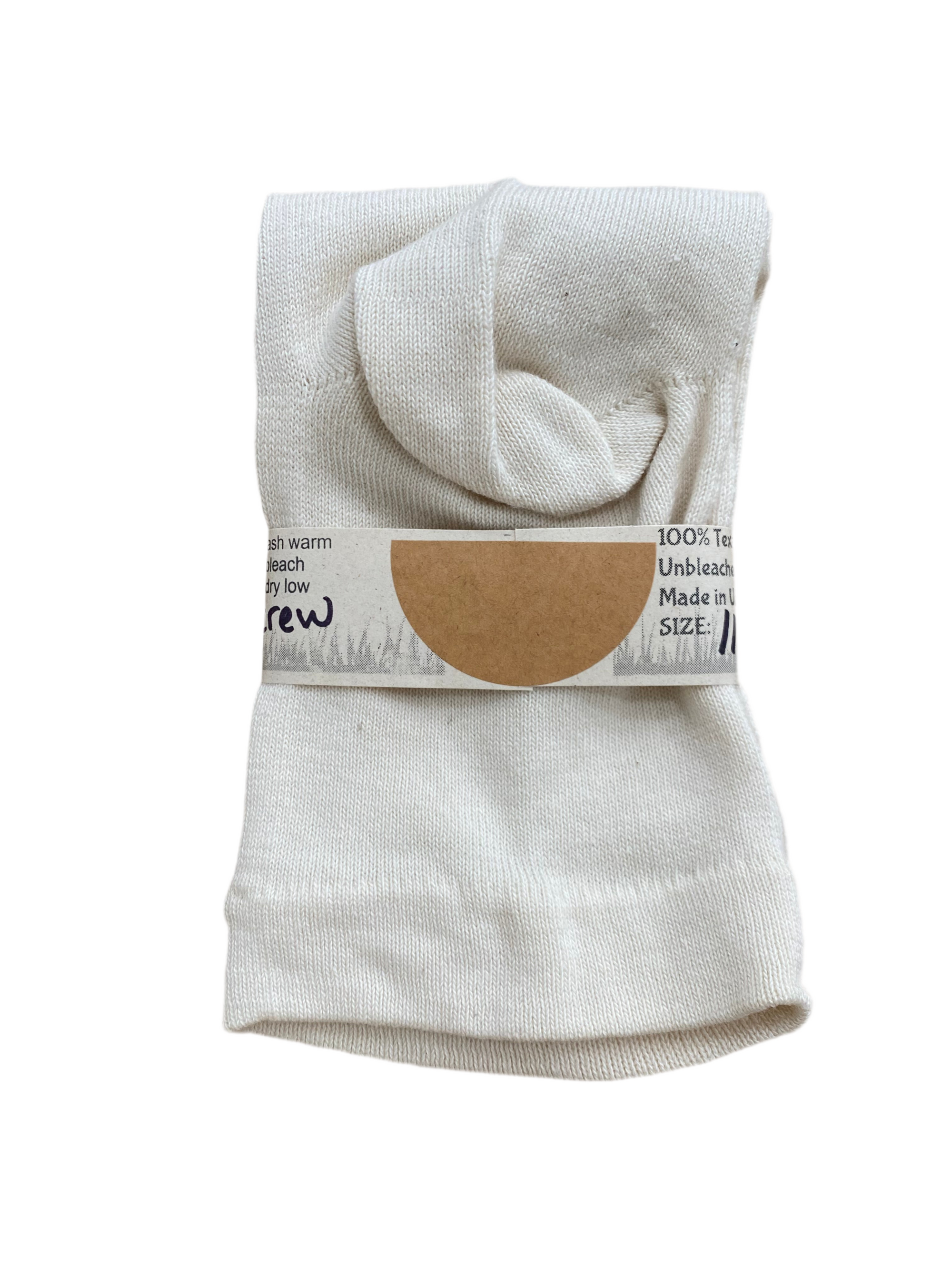 100% Organic Cotton 1/4 Crew Socks
