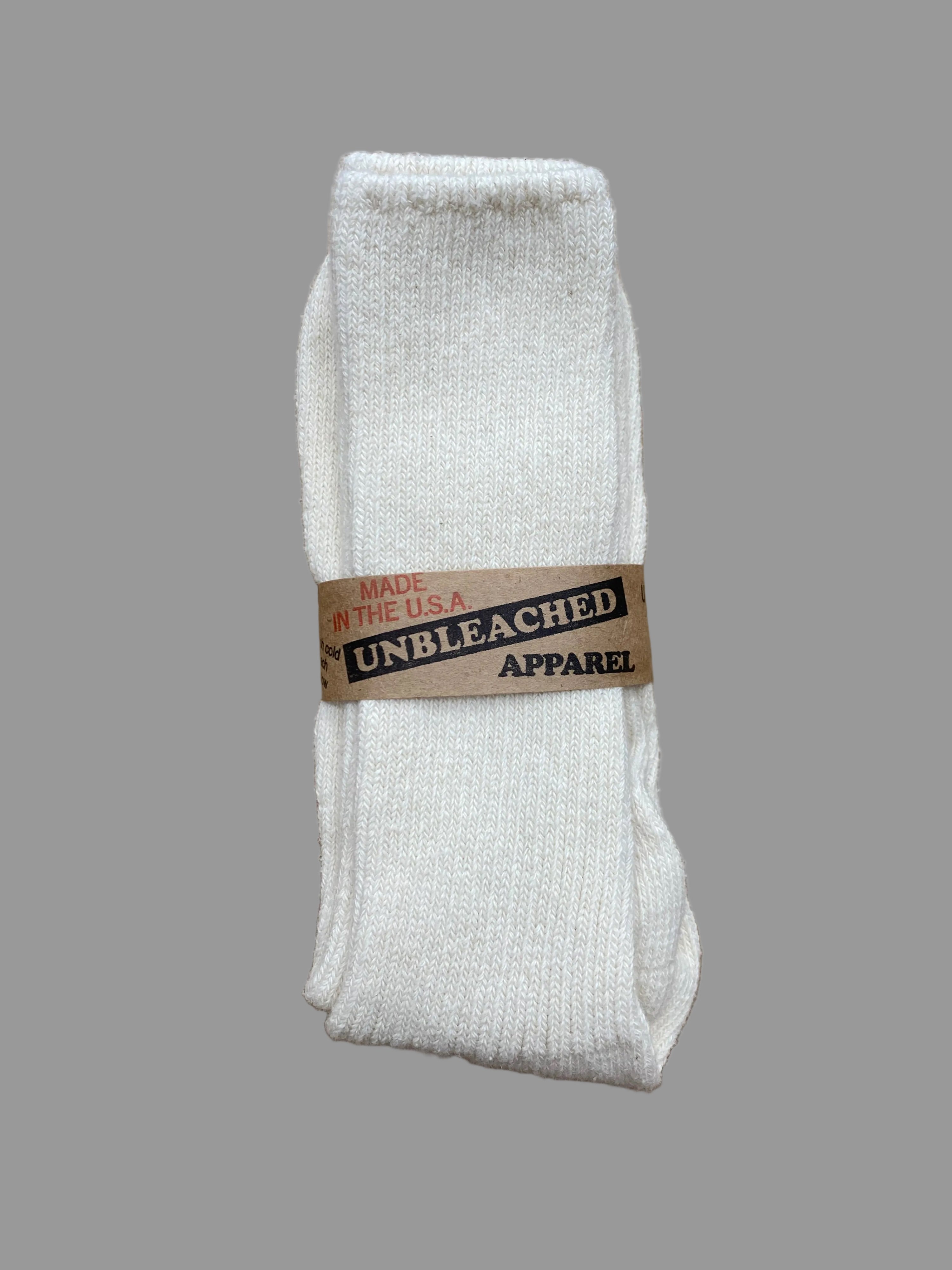 Unbleached Cotton Socks