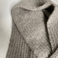 Hand-Knit Undyed Alpaca Scarf