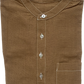 Undyed Brown Half Button Shirt