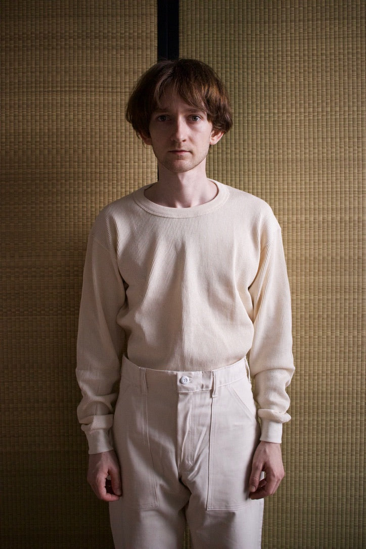 Organic 7oz Waffle Knit Thermal Shirt