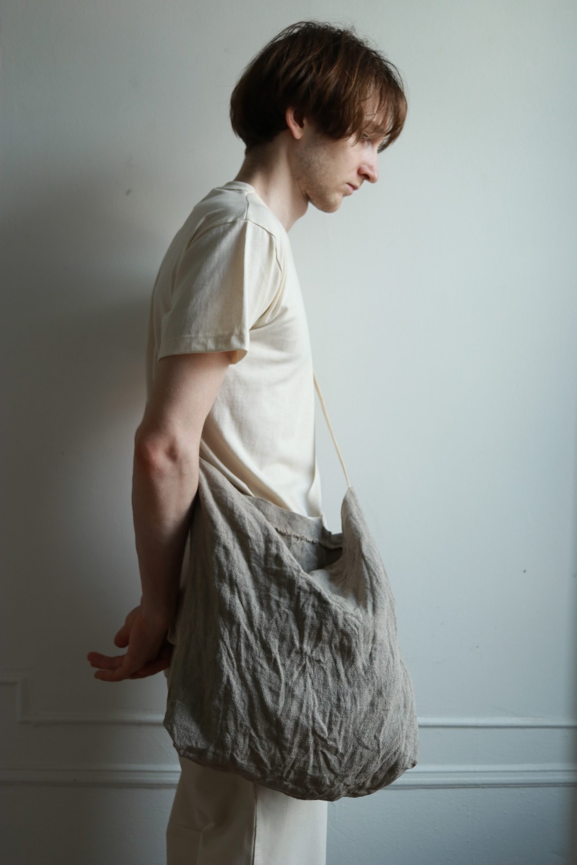 Undyed Linen Tote Bag