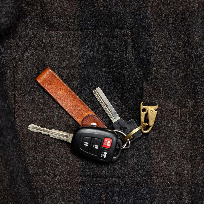 Vegetable Tanned Leather Keychain