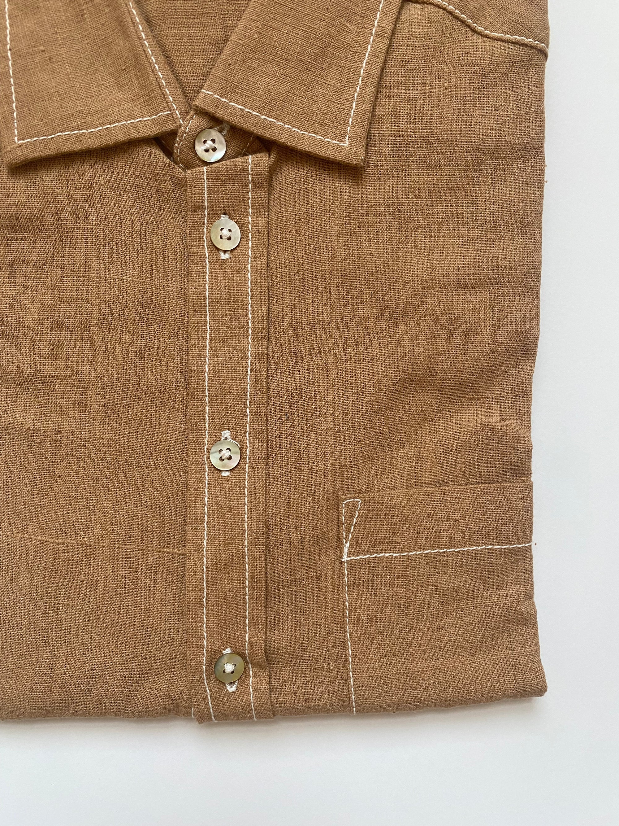 Undyed Brown Shirt