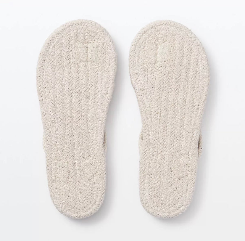 Unbleached Cotton Flip-Flops