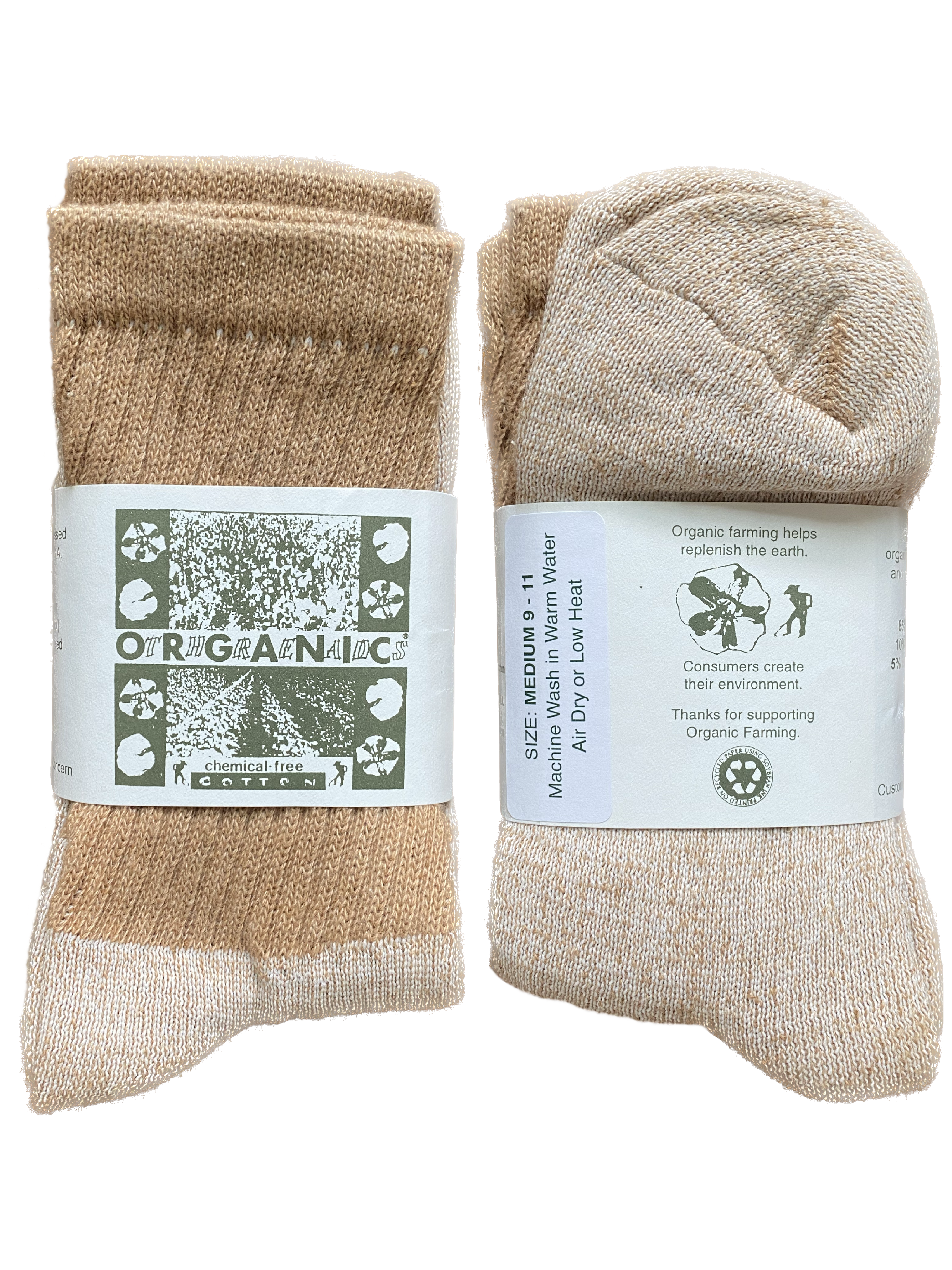 Foxfibre®️ Colorganic®️ Crew Socks 3-Pack 1
