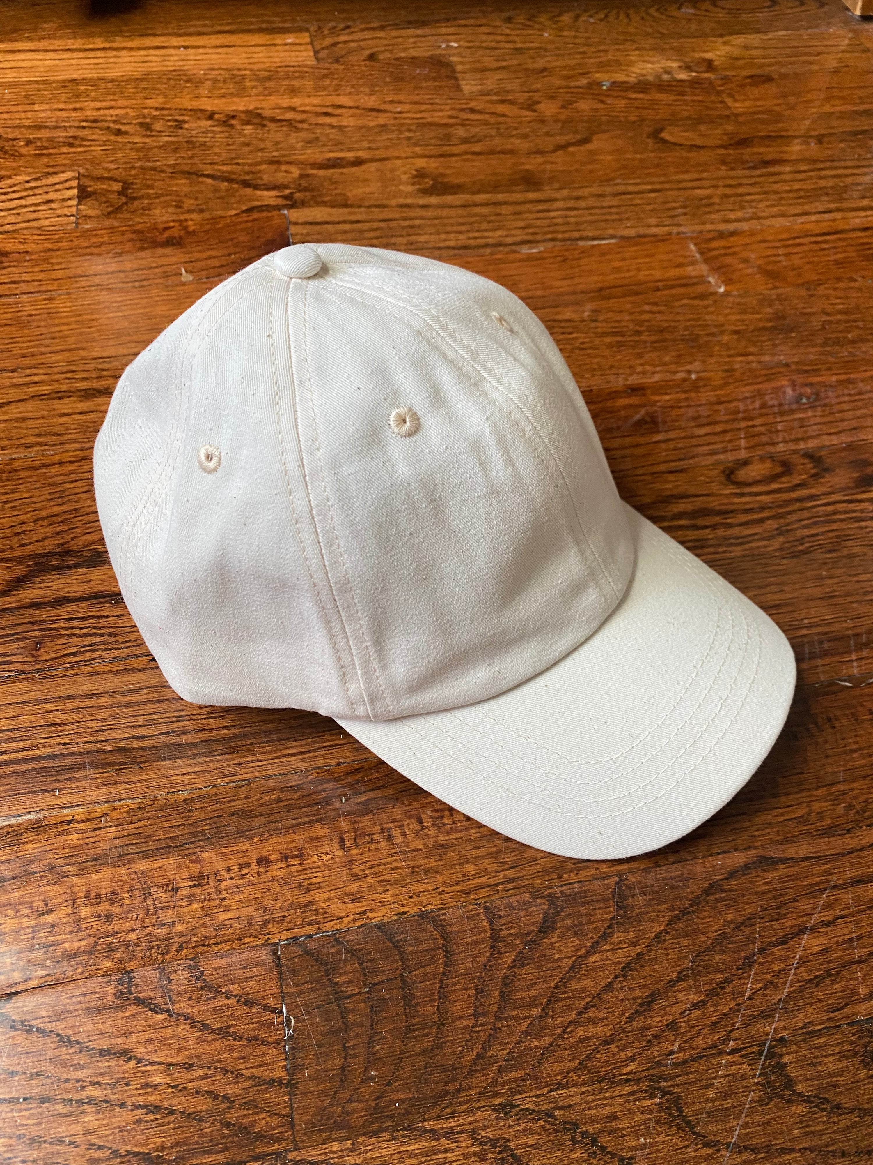 Unbleached Baseball Hat