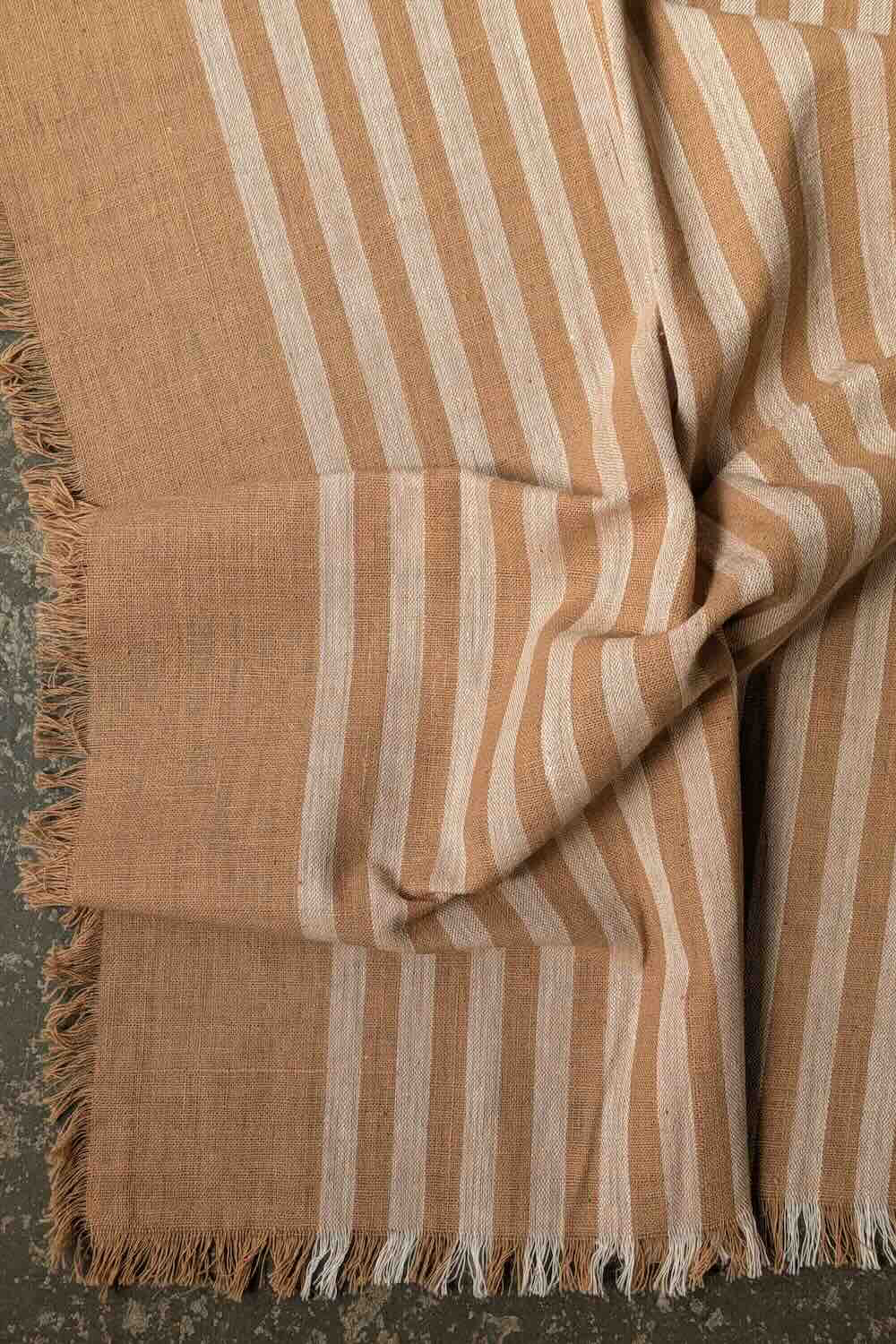 Undyed Brown Stripe Napkins (2-Pack)