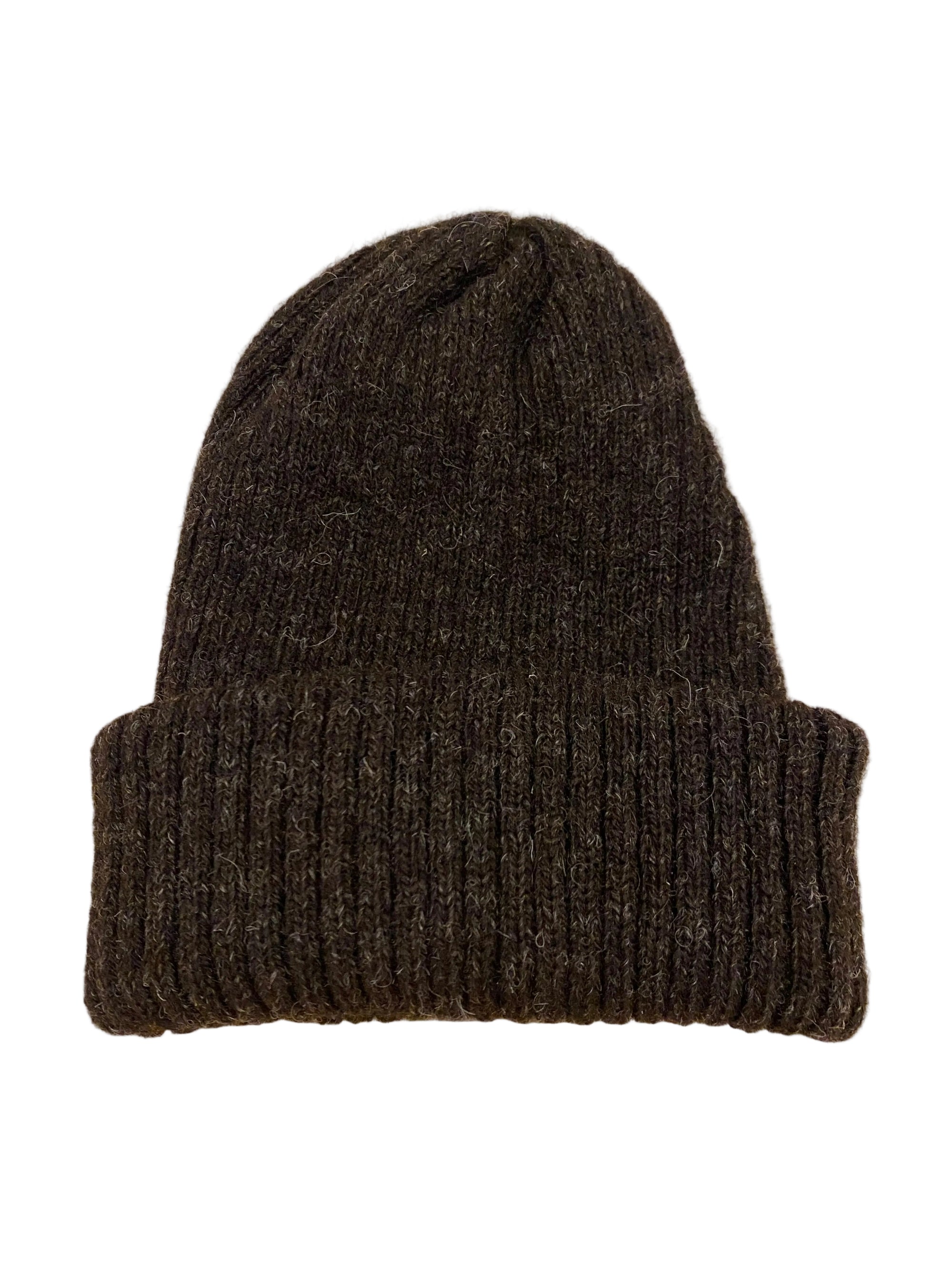 Undyed Hebridean Wool Hand-Knit Beanie
