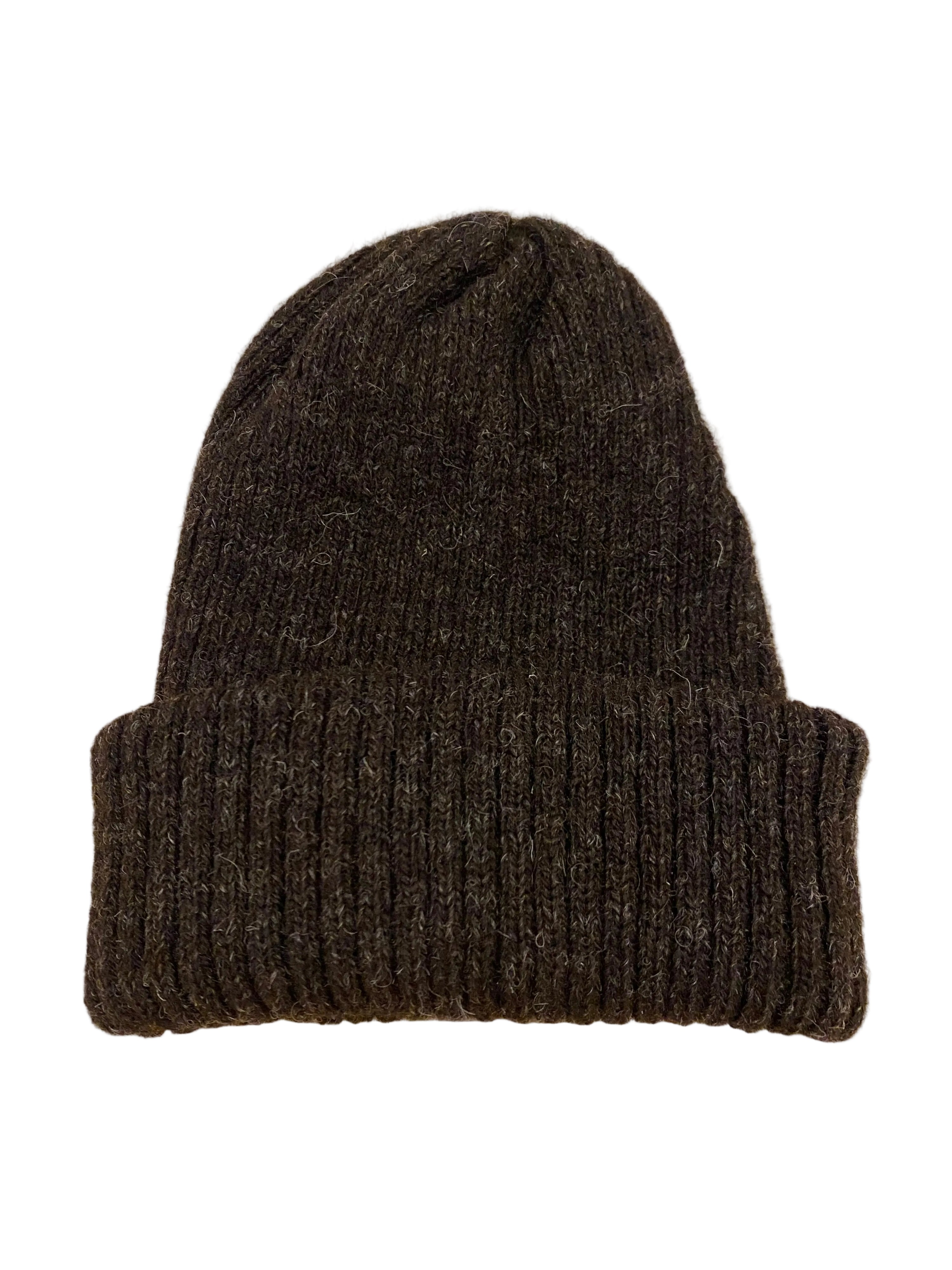 Undyed Hebridean Wool Hand-Knit Beanie