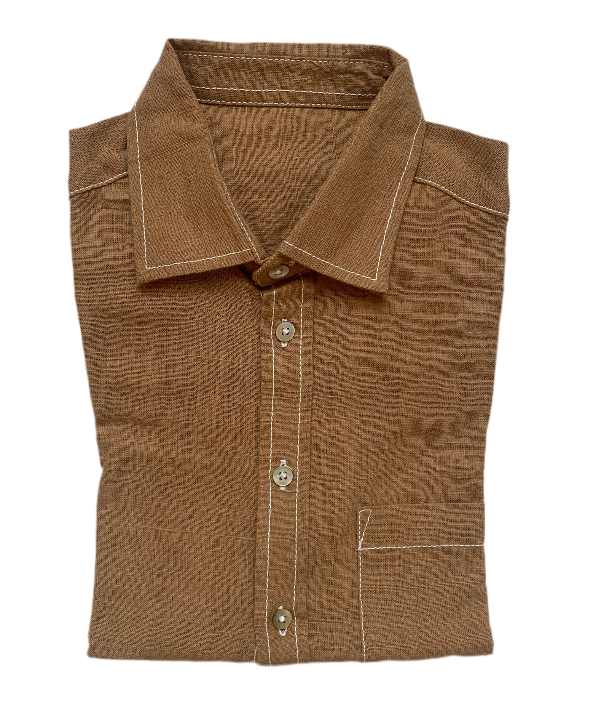 Undyed Brown Shirt
