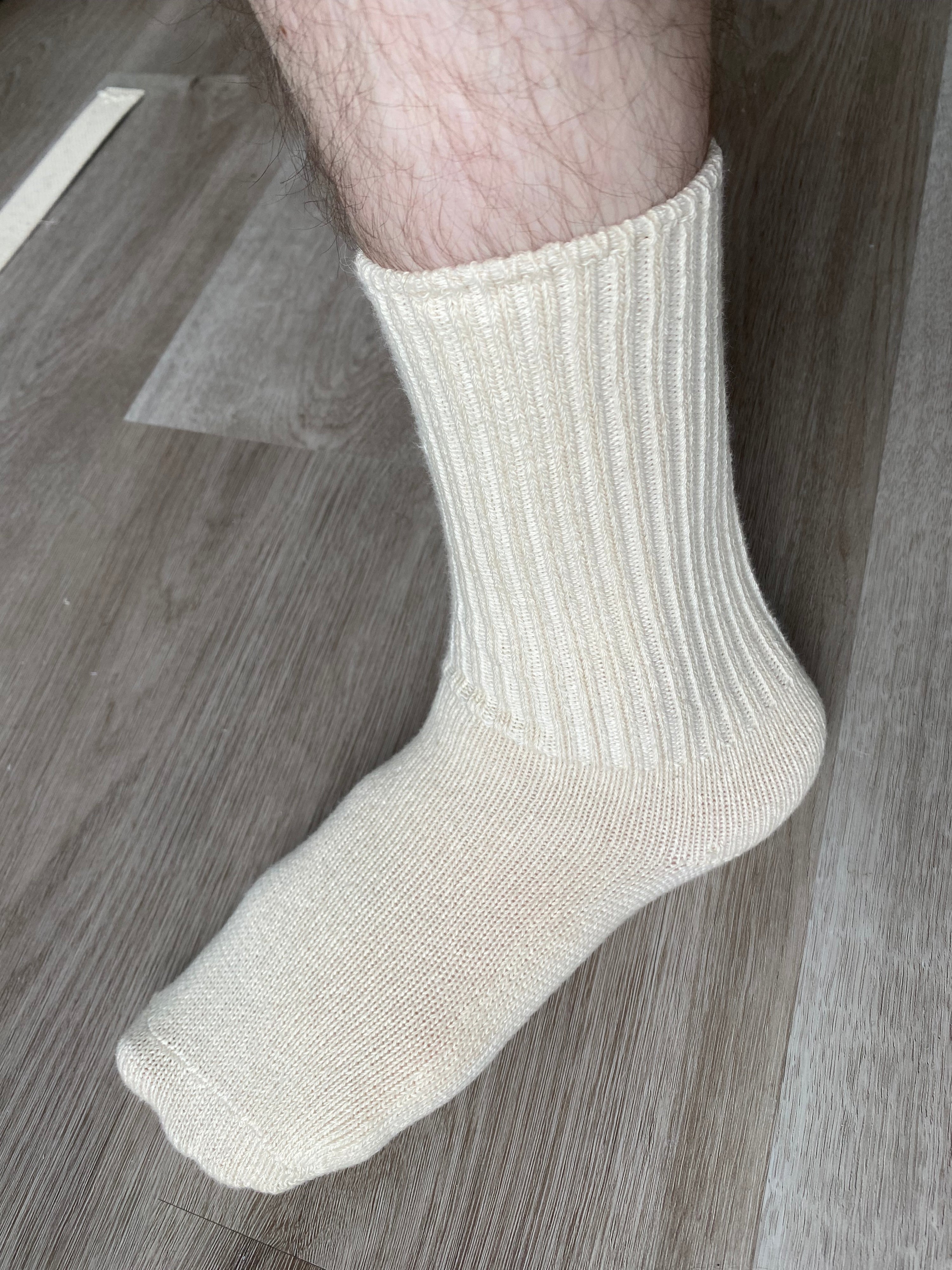 Unbleached Cotton Socks