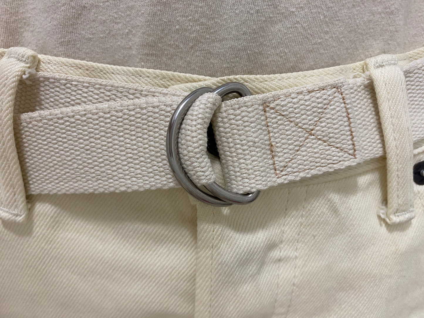 Cotton Web D-Ring Belt