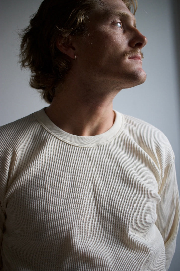 Organic 7oz Waffle Knit Thermal Shirt