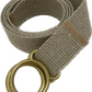 Hemp Web Brass Ring Belt