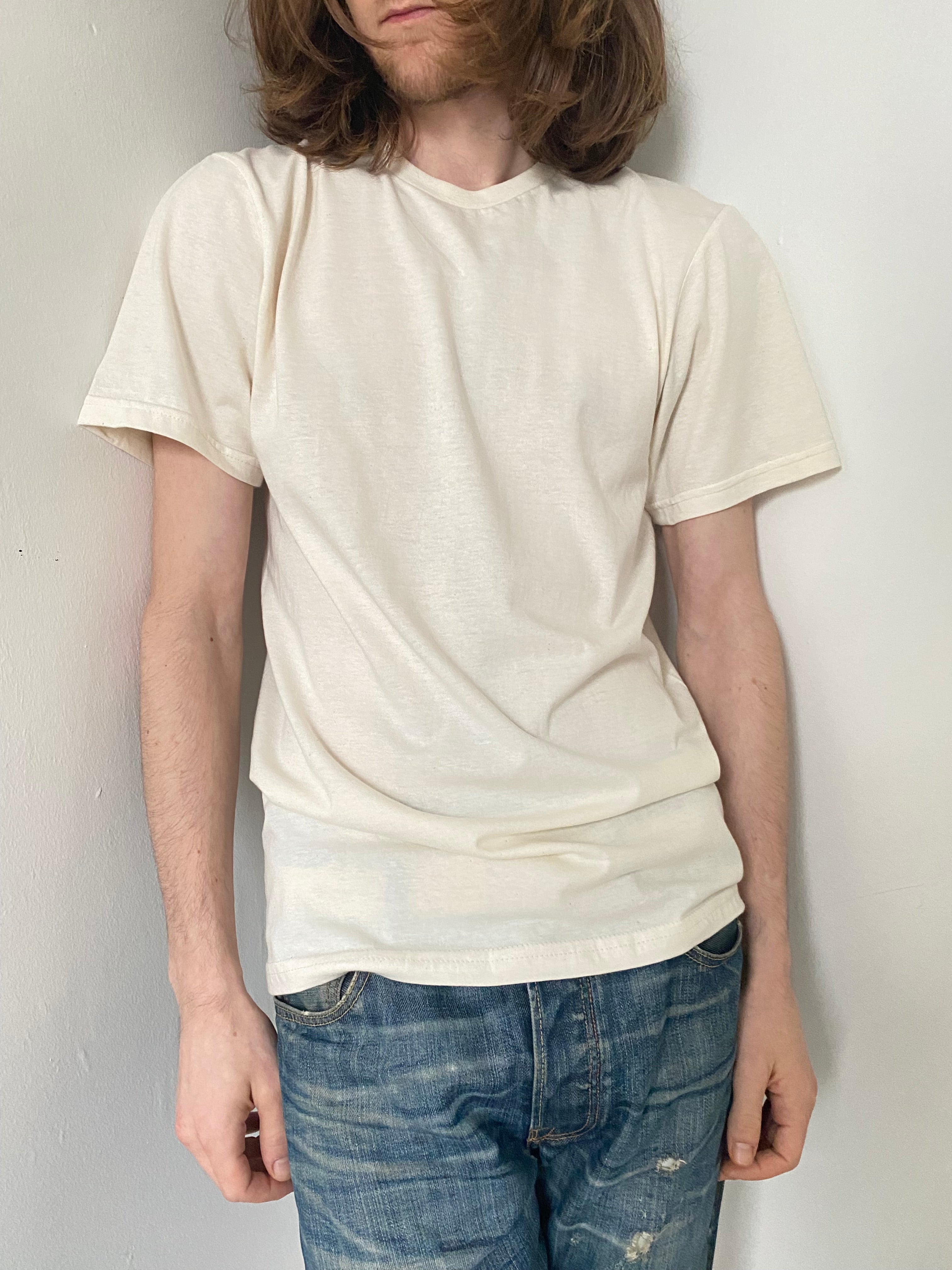 Un-dyed Unisex T Shirt - Hemp cotton blend Un-dyed Unisex T Shirt - Hemp cotton blend