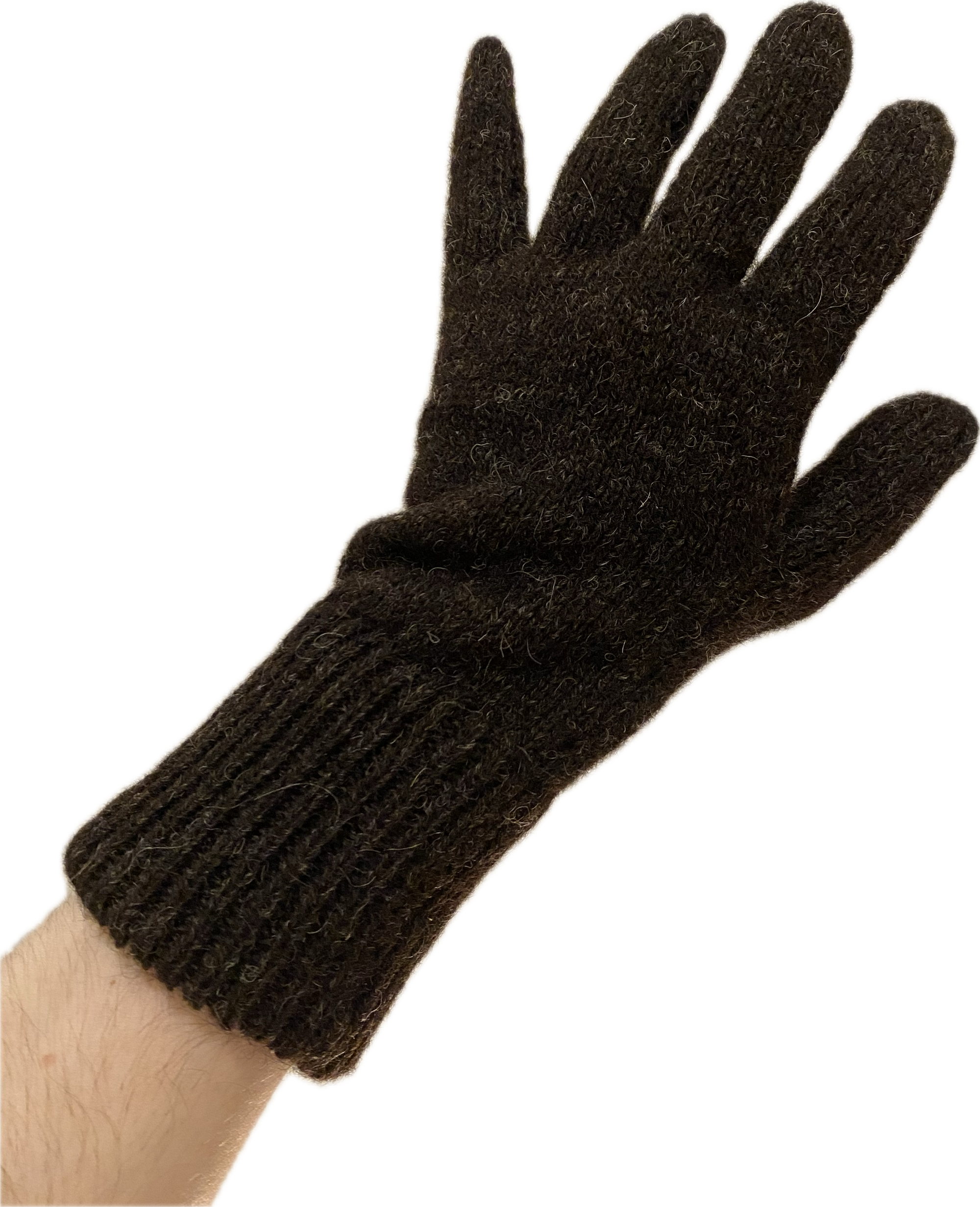 Undyed Hebridean Wool Hand-Knit Gloves