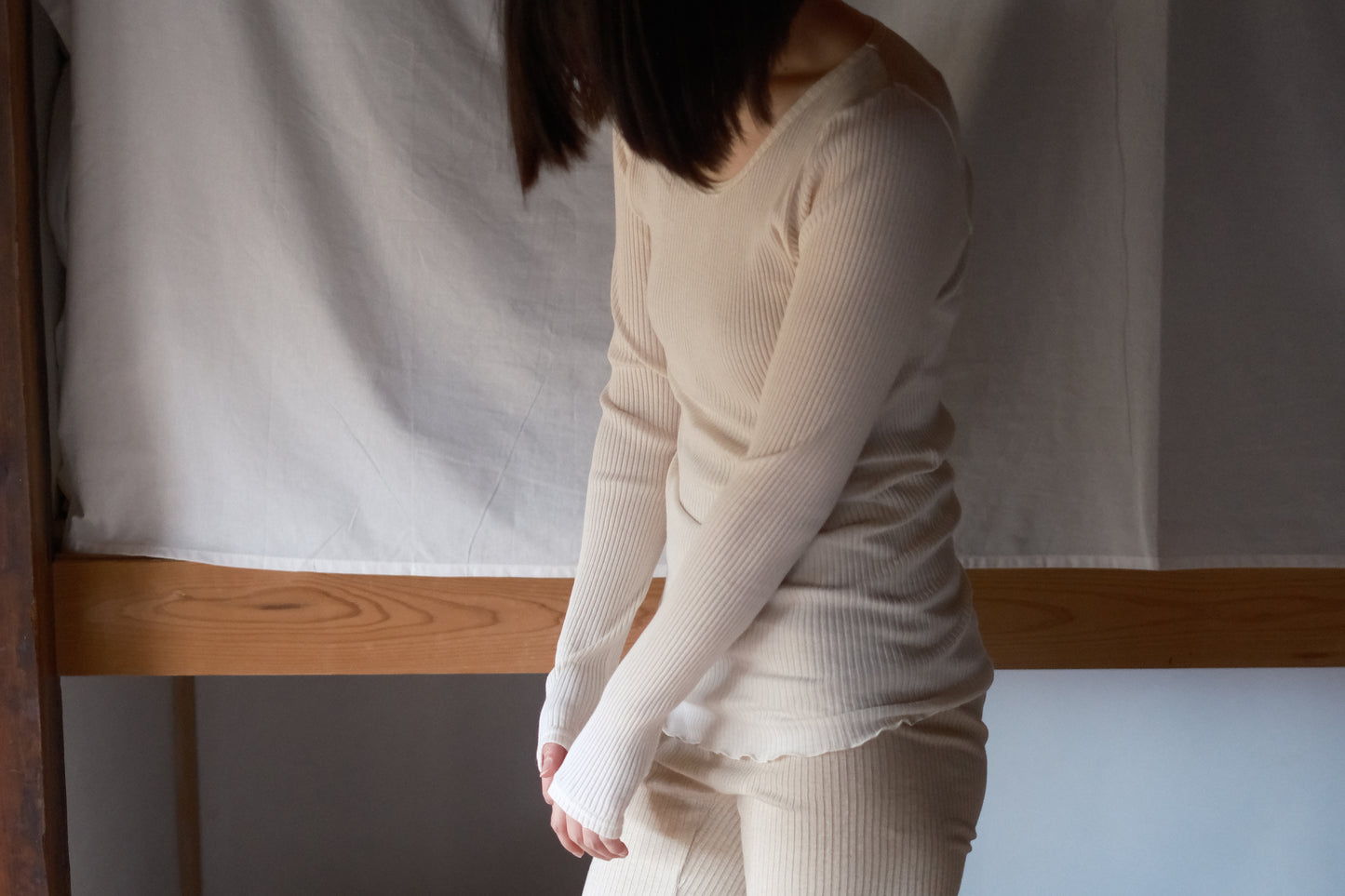 Foxfibre®️ Ribbed Ladies Long Sleeve