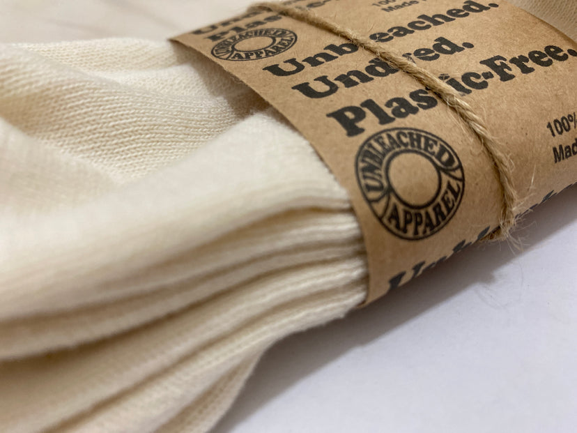 100% Organic Cotton Crew Socks