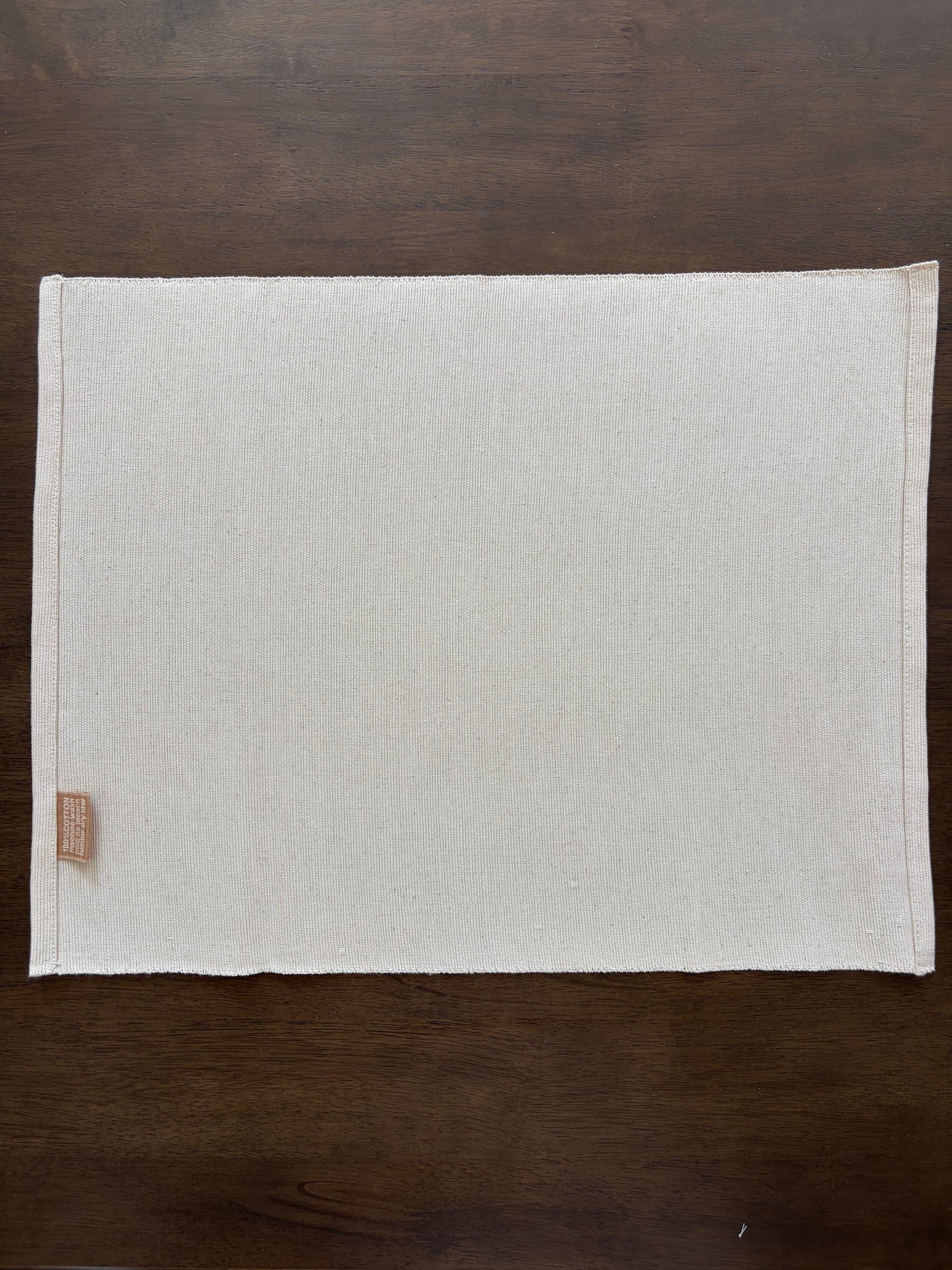 Unbleached Cotton Placemat