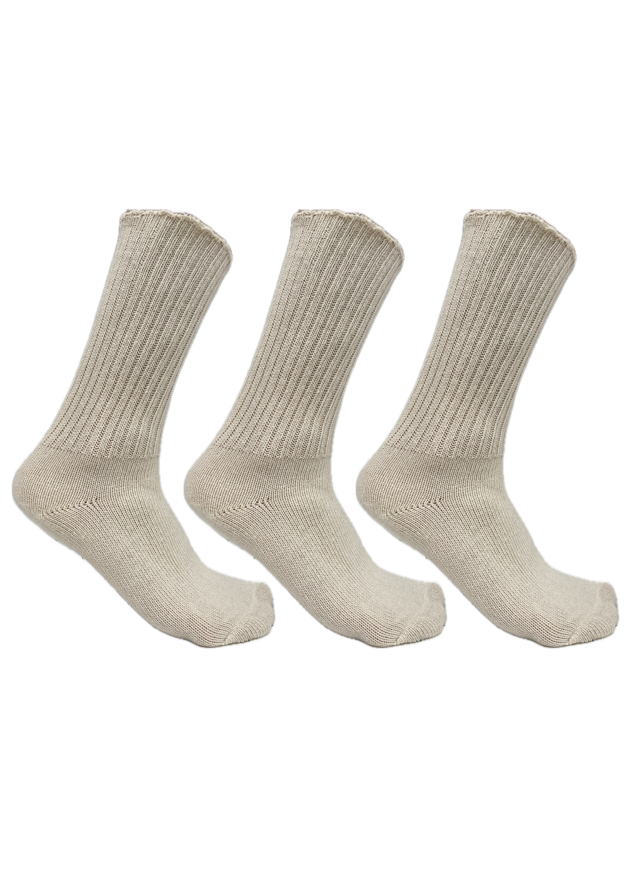 Elastic-Free Organic Cotton Socks 3-Pack