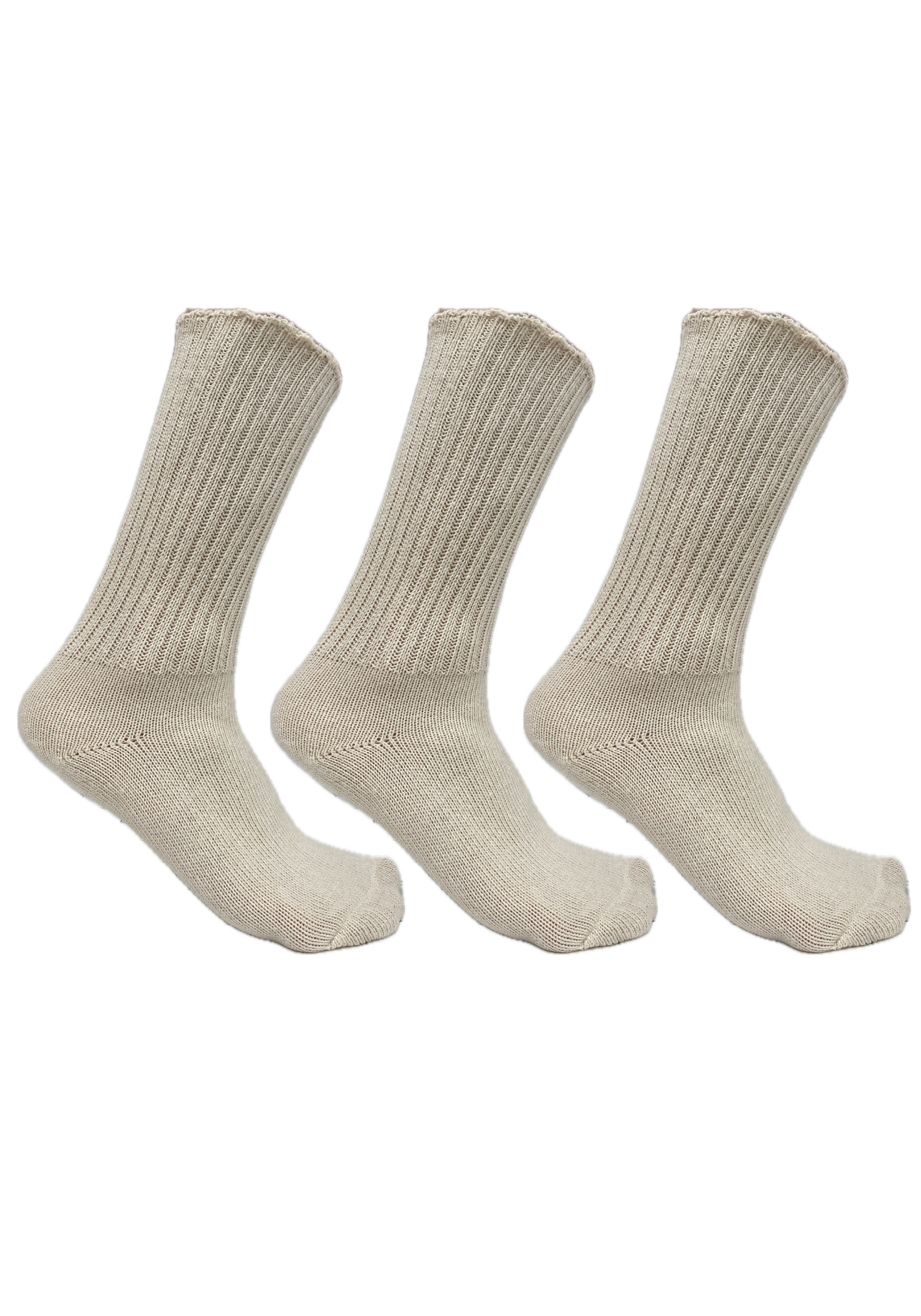 Elastic-Free Organic Cotton Socks 3-Pack
