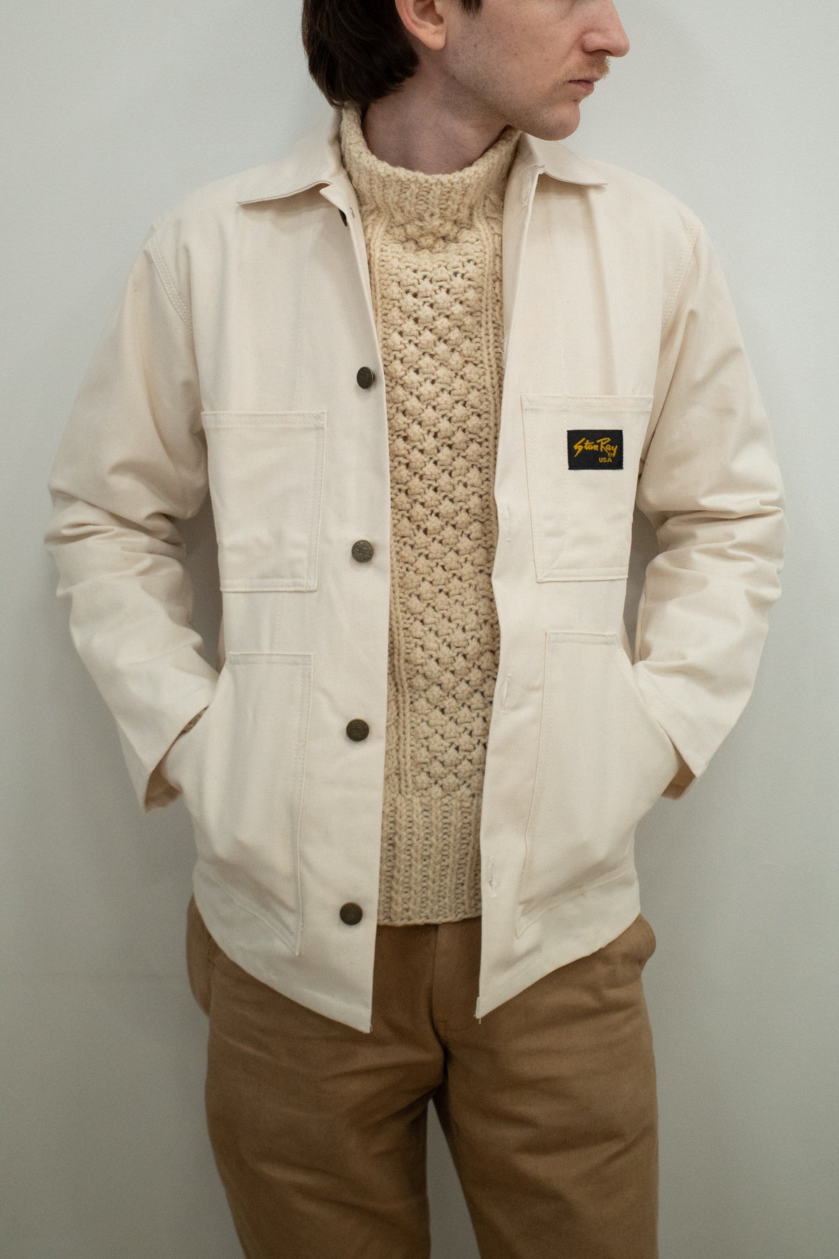 Stan Ray®️ Natural Shop Jacket – Unbleached Apparel