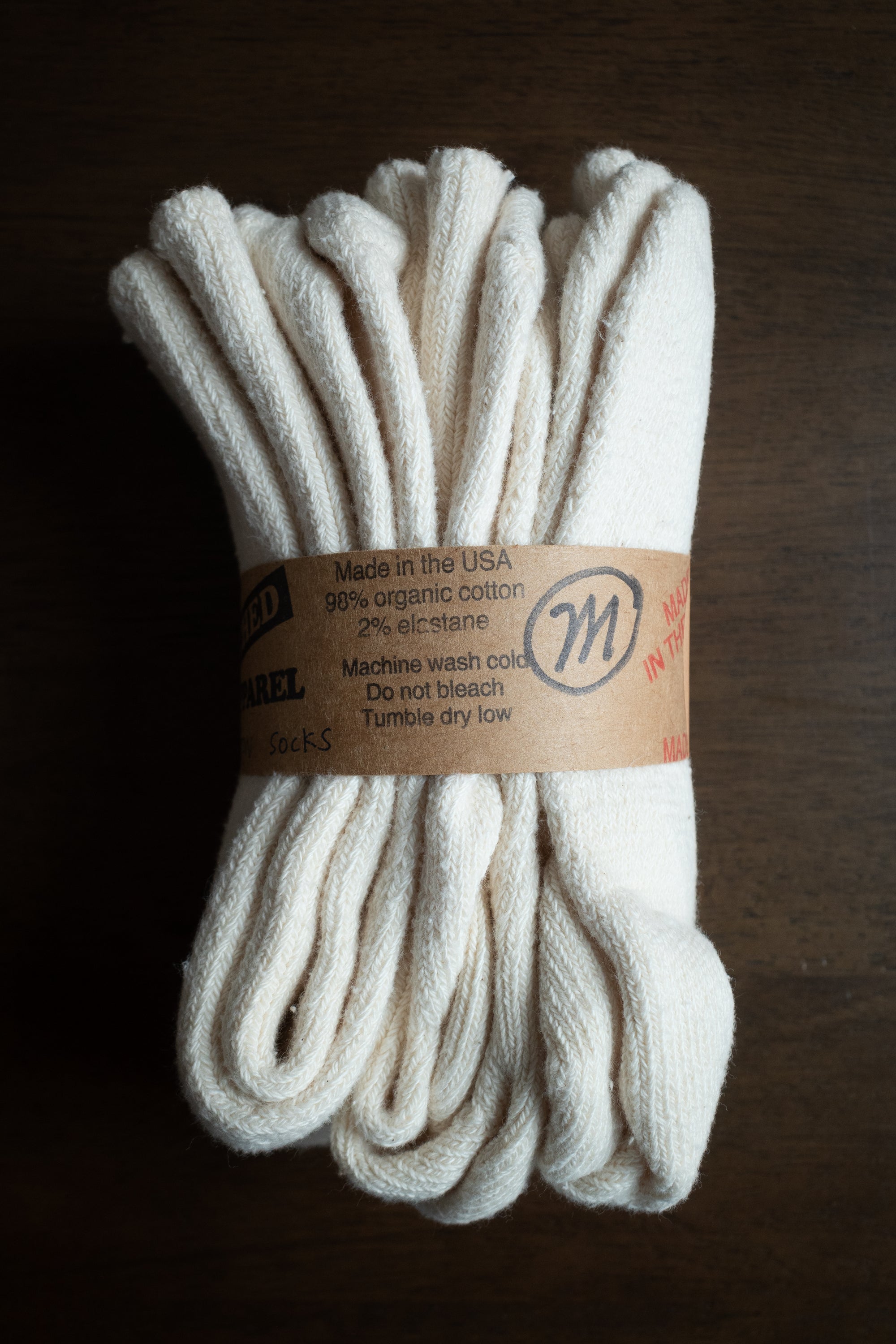 Organic Cotton Crew Socks 3-Pack